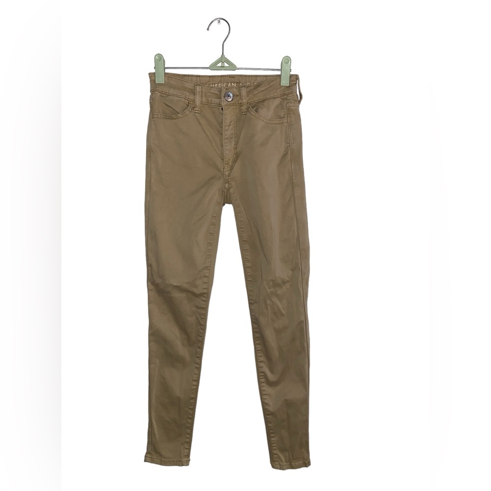 AMERICAN EAGLE Super Stretch Skinny Khaki Pants Size 00 Short